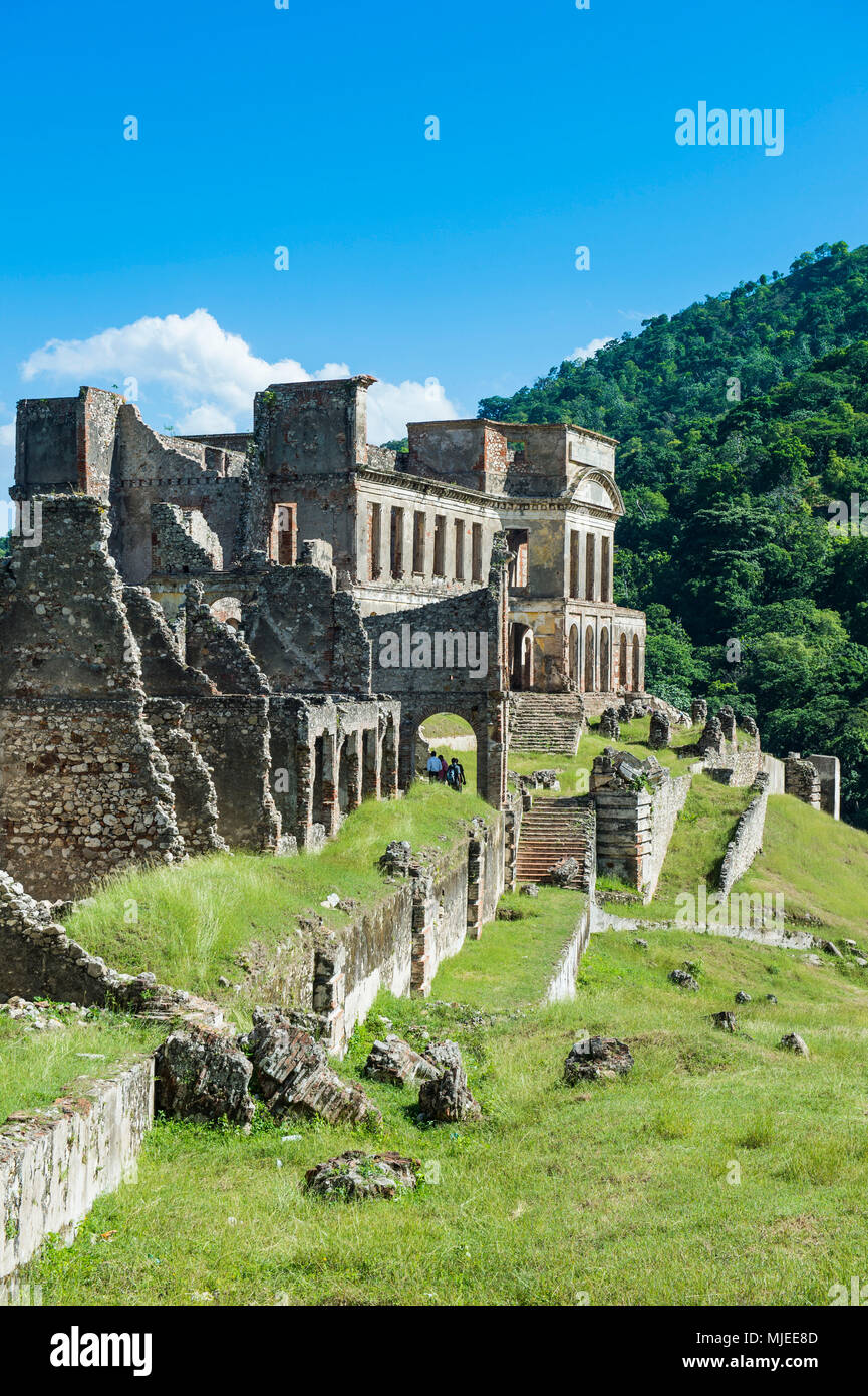 Patrimonio mondiale Unesco Palace Sans Souci, Haiti, Caraibi Foto Stock