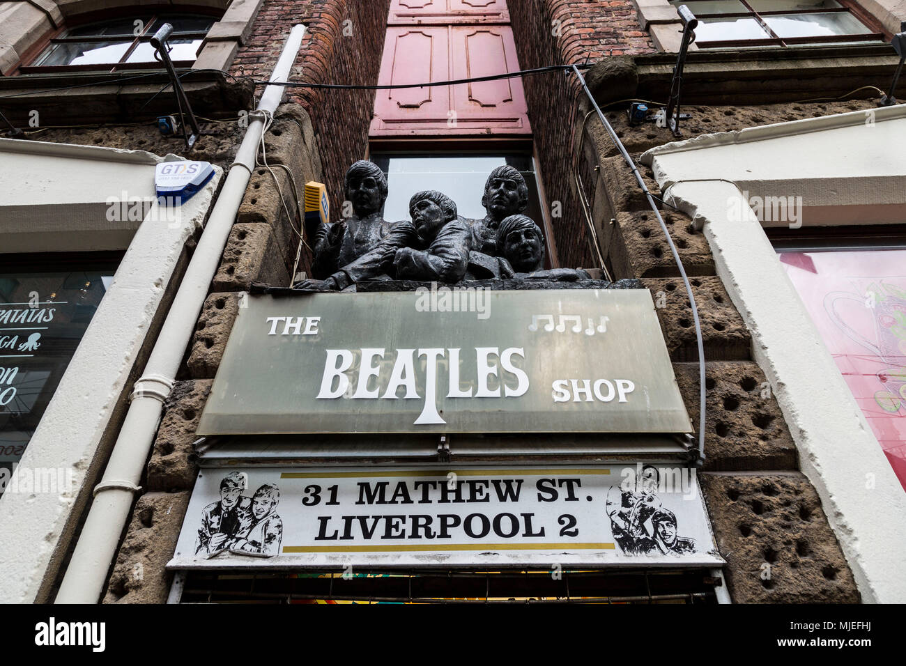 L'Europa, England, Regno Unito, Liverpool - i Beatles Shop Foto Stock