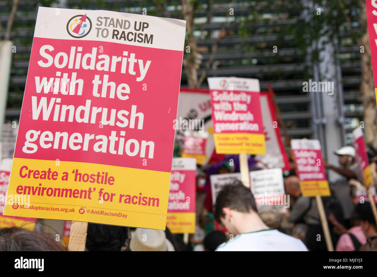 Londra, Regno Unito. Il 5 maggio, 2018. La solidarietà con il credito Windrush: Alex Cavendish/Alamy Live News Foto Stock