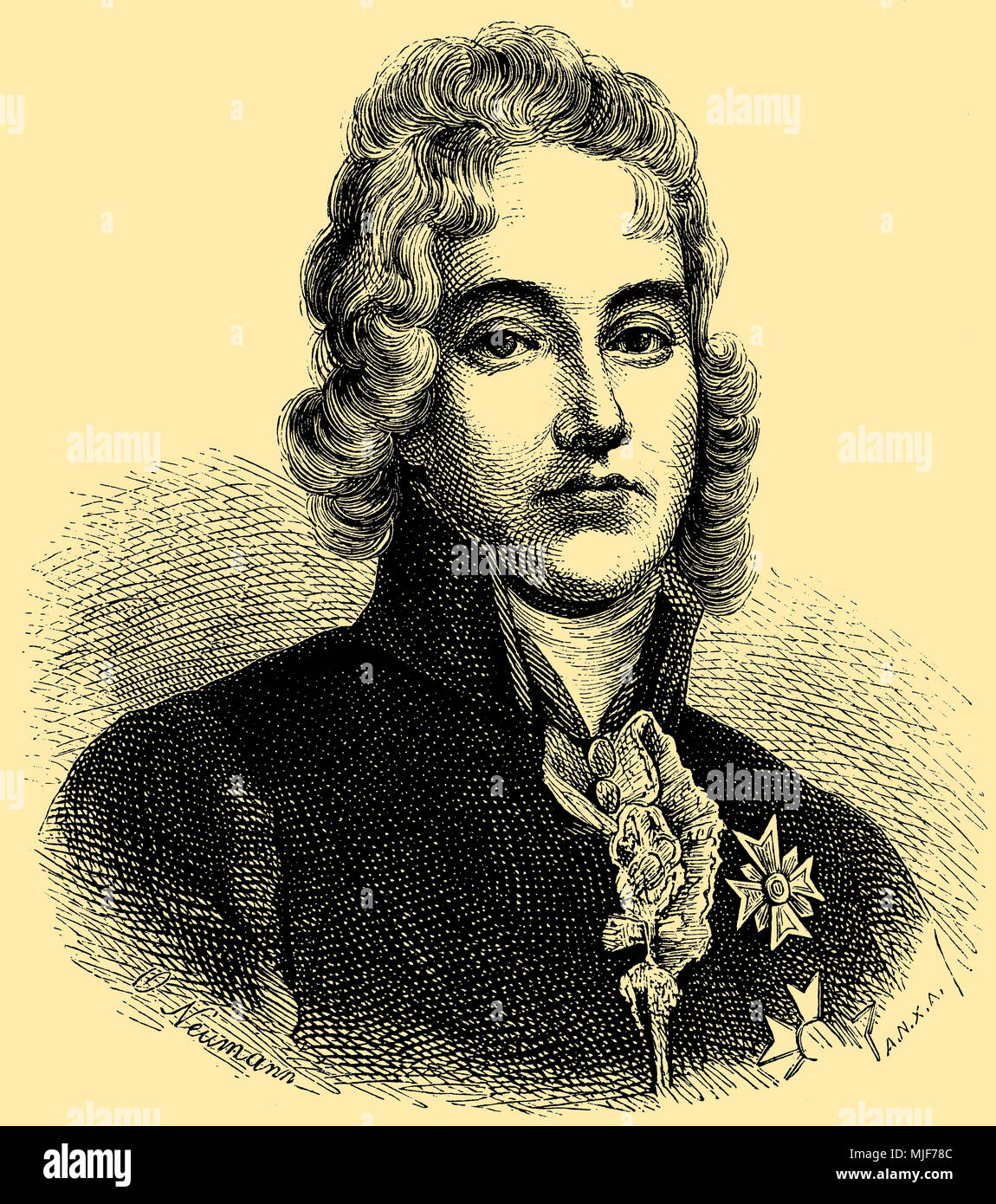 Charles Maurice principe di Talleyrand-Périgord (sopportato il 13 febbraio 1754, morì il 17 maggio 1838), Foto Stock