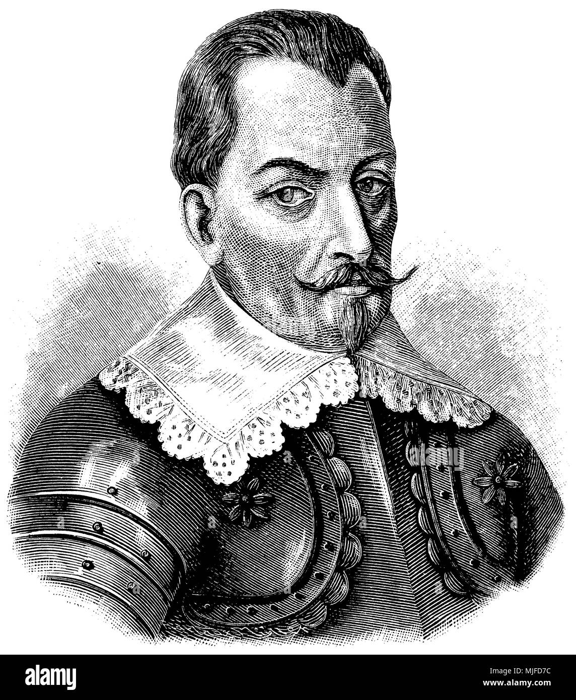Albrecht von Wallenstein (nato il 14 settembre 1583, deceduto il 25 febbraio 1634), Foto Stock