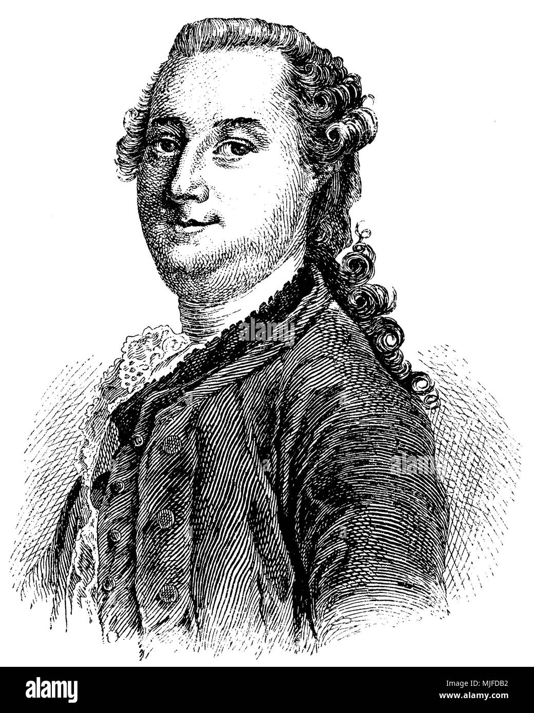 Justus Friedrich Wilhelm Zacharia (nato il 1 maggio 1726 , morì gennaio 30, 1777 ), Foto Stock