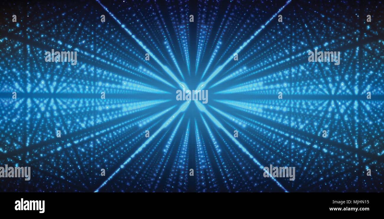 Vettore dello spazio interstellare sfondo.cosmica illustrazione galaxy.Sfondo con nebula, Stardust e luminose stelle brillanti.illustrazione vettoriale per party ,artwork, brochure, poster. Illustrazione Vettoriale