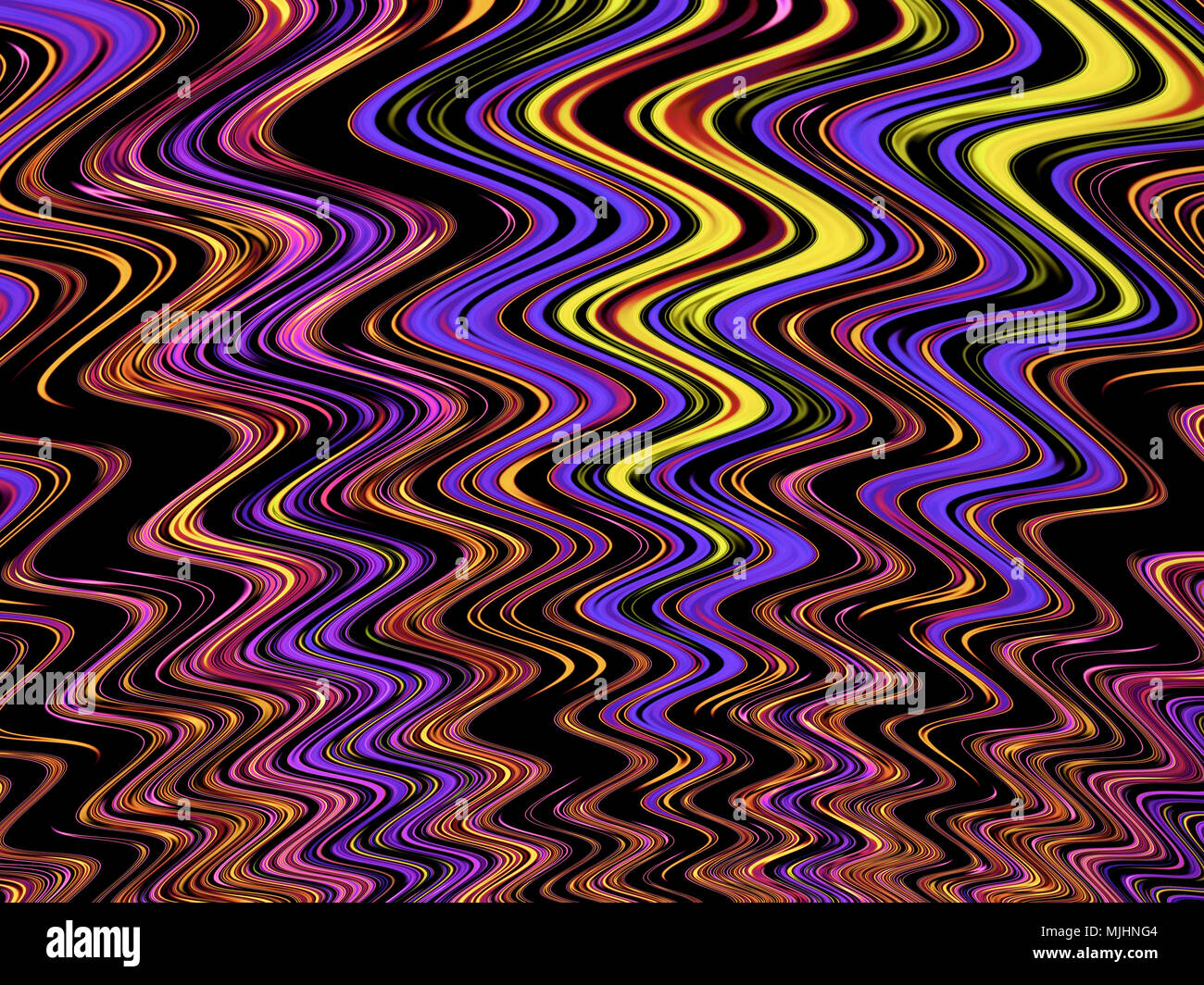 Colorato modello frattale. ondulato ornamento astratto sfondo Foto Stock