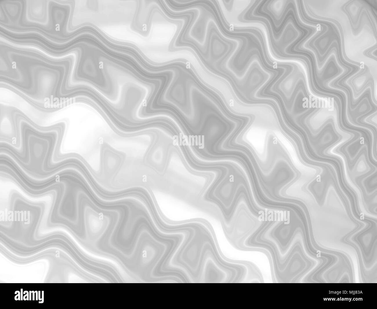 Grigio sfondo frattale con curva di linee e forme geometriche Foto Stock
