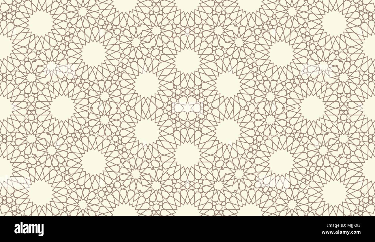 Arabo geometrica seamless pattern. Abstract vettore islamica dello sfondo. Illustrazione Vettoriale