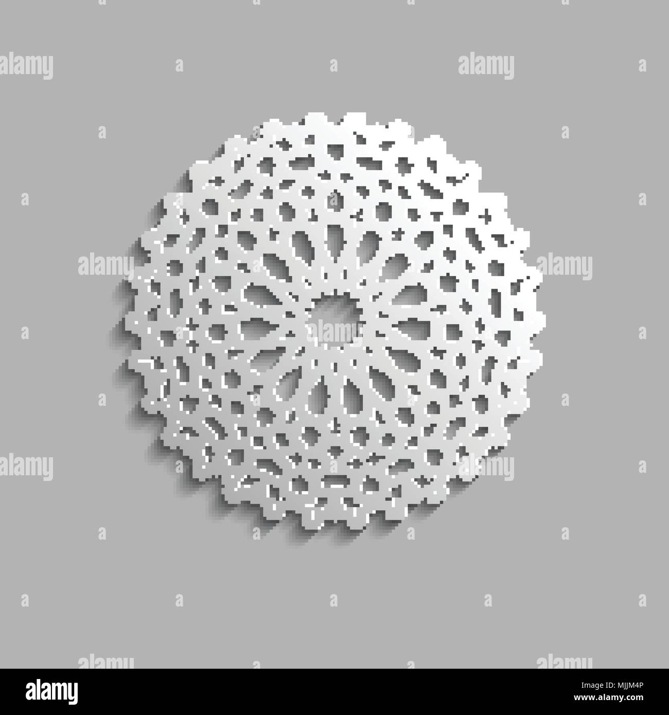 Seamless modello islamico 3d . Arabo tradizionale elemento di design. Illustrazione Vettoriale