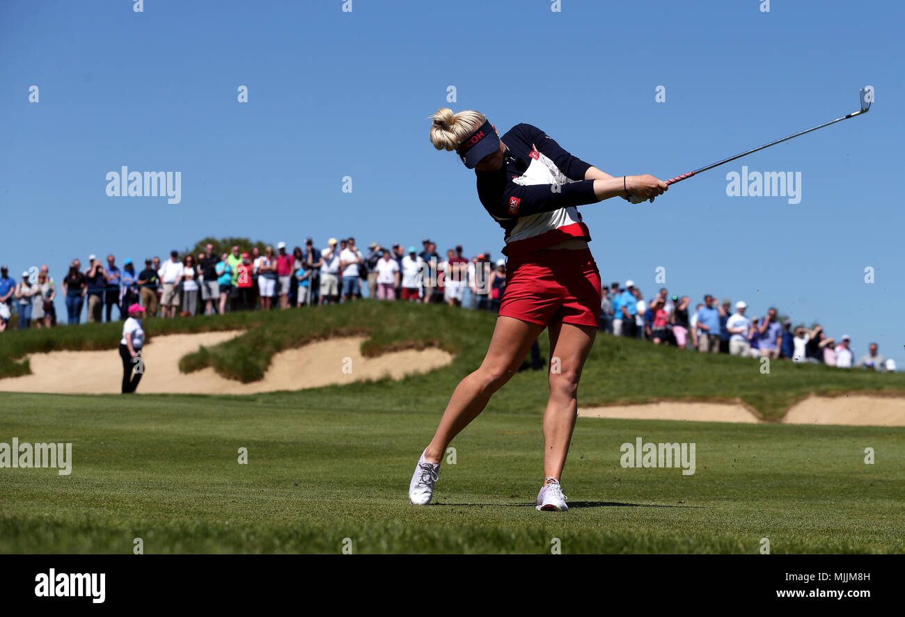 L'Inghilterra del Charley scafo durante il giorno uno del Golf Sixes torneo al centurione Club, St Albans. Foto Stock