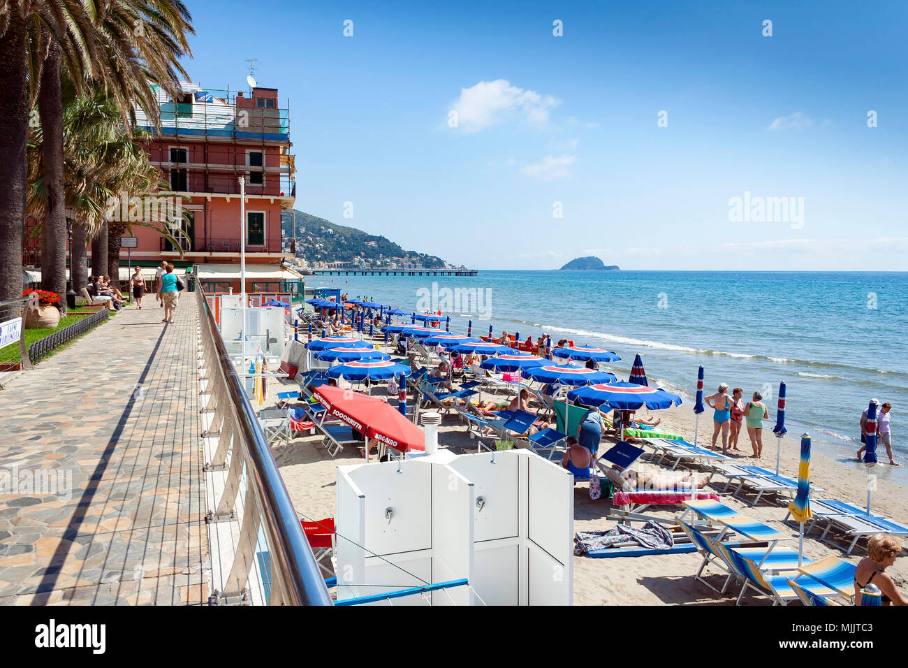 Alassio Liguria Italia 19 Maggio 2009 Le Persone Sole E