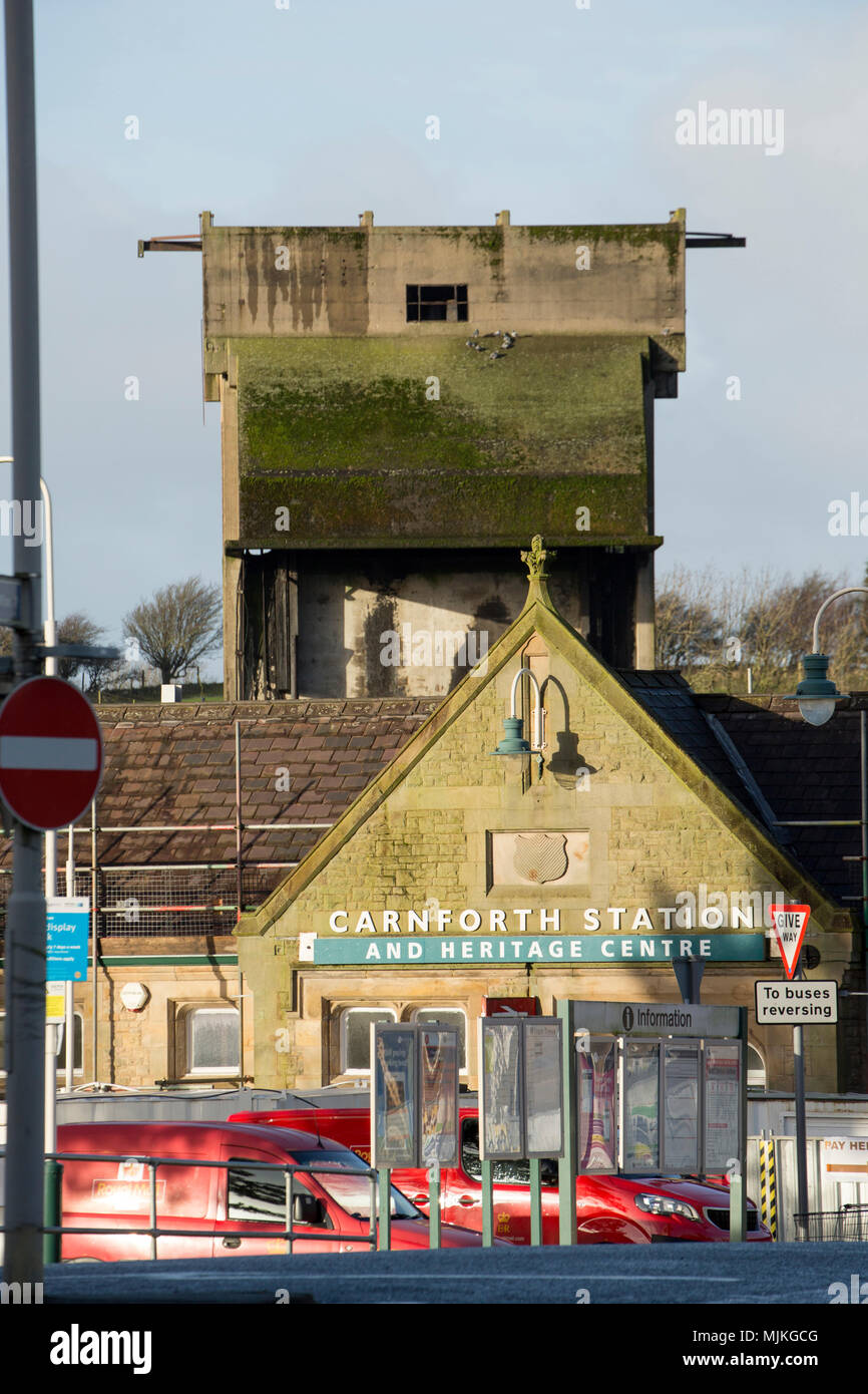 Carnforth stazione ferroviaria in Lancashire England Regno Unito. La stazione è diventato famoso per dotata nel 1945 film breve incontro. Foto Stock