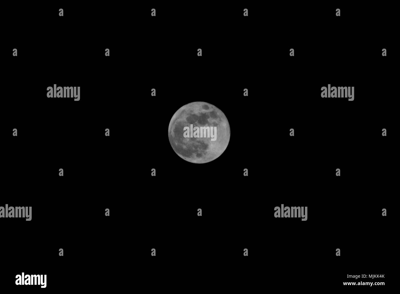 Super sangue blu moon Foto Stock