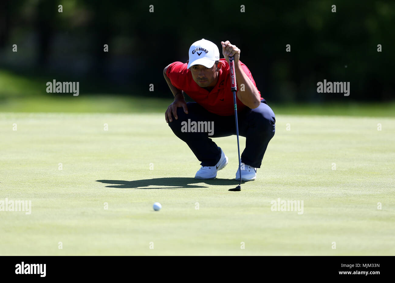 Spagna Pablo Larrazabal durante il primo giorno del torneo di Golf Sixes al Centurion Club, St Albans. PREMERE ASSOCIAZIONE foto. Data immagine: Sabato 5 maggio 2018. Vedere PA storia GOLF Sixes. Il credito fotografico dovrebbe essere: Steven Paston/PA Wire. Foto Stock