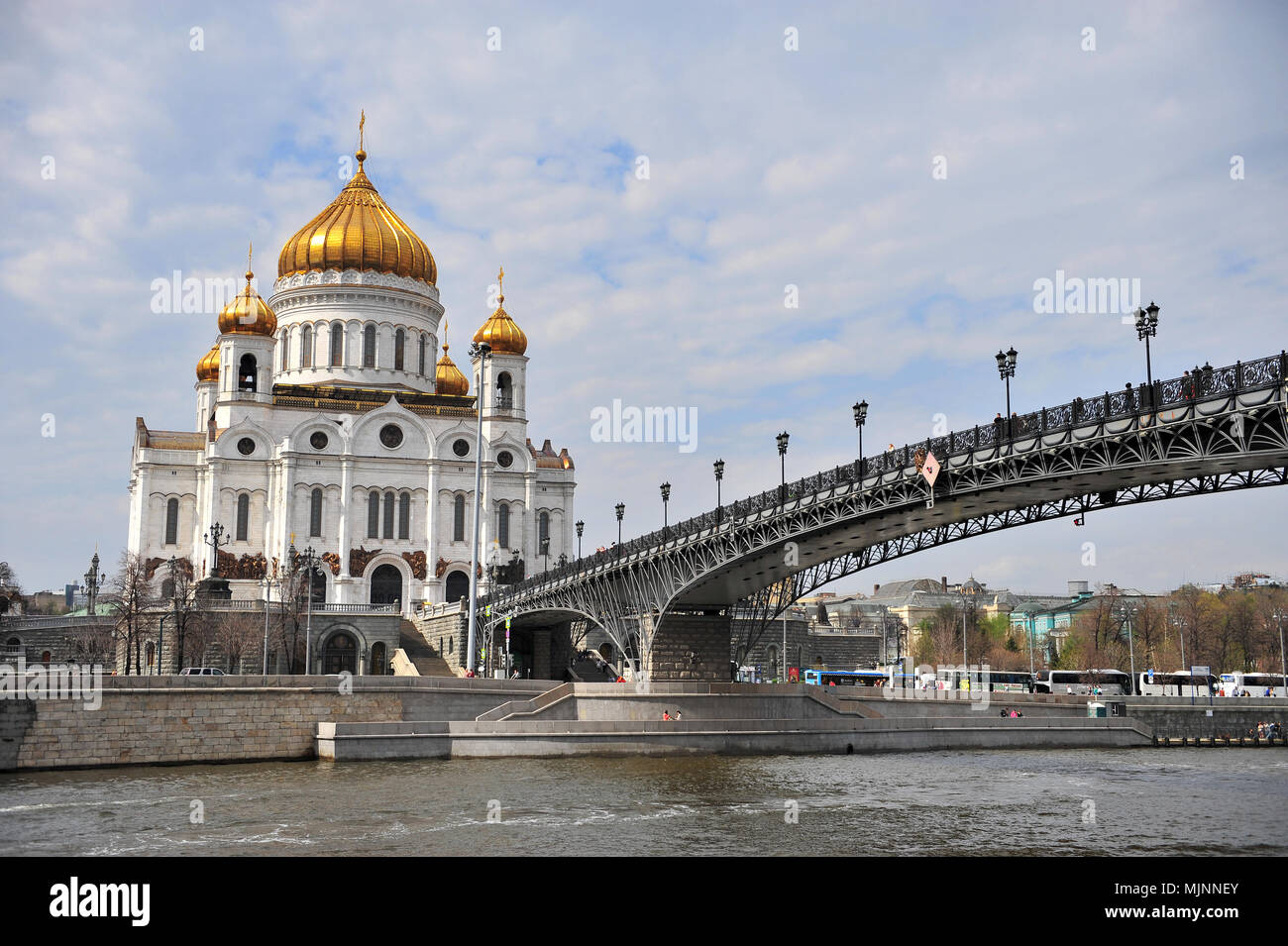 Mosca, Russia - 30 aprile: Cristo Salvatore cattedrale sulla Mosca-fiume Il 30 aprile 2018. Foto Stock