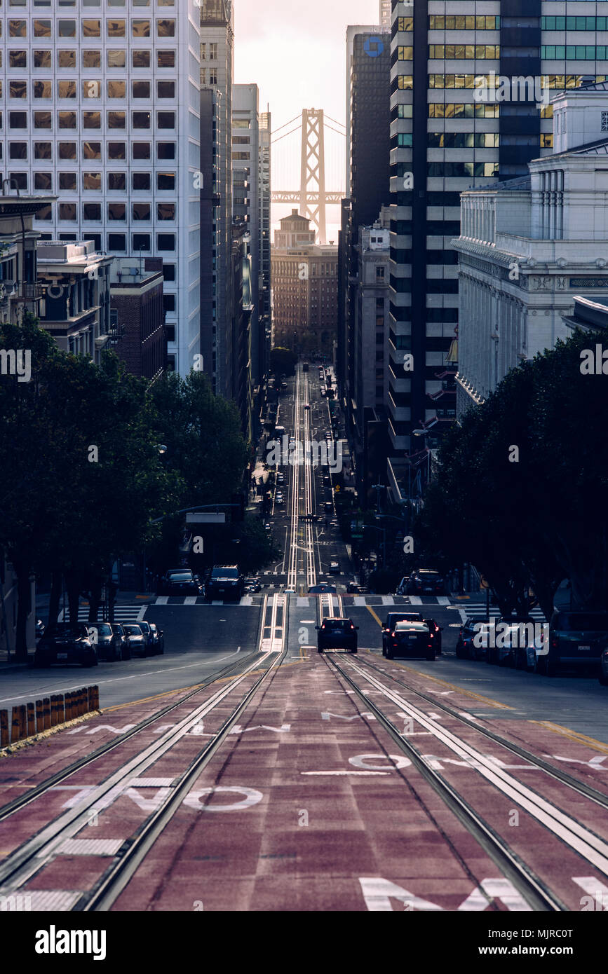 California Street Foto Stock