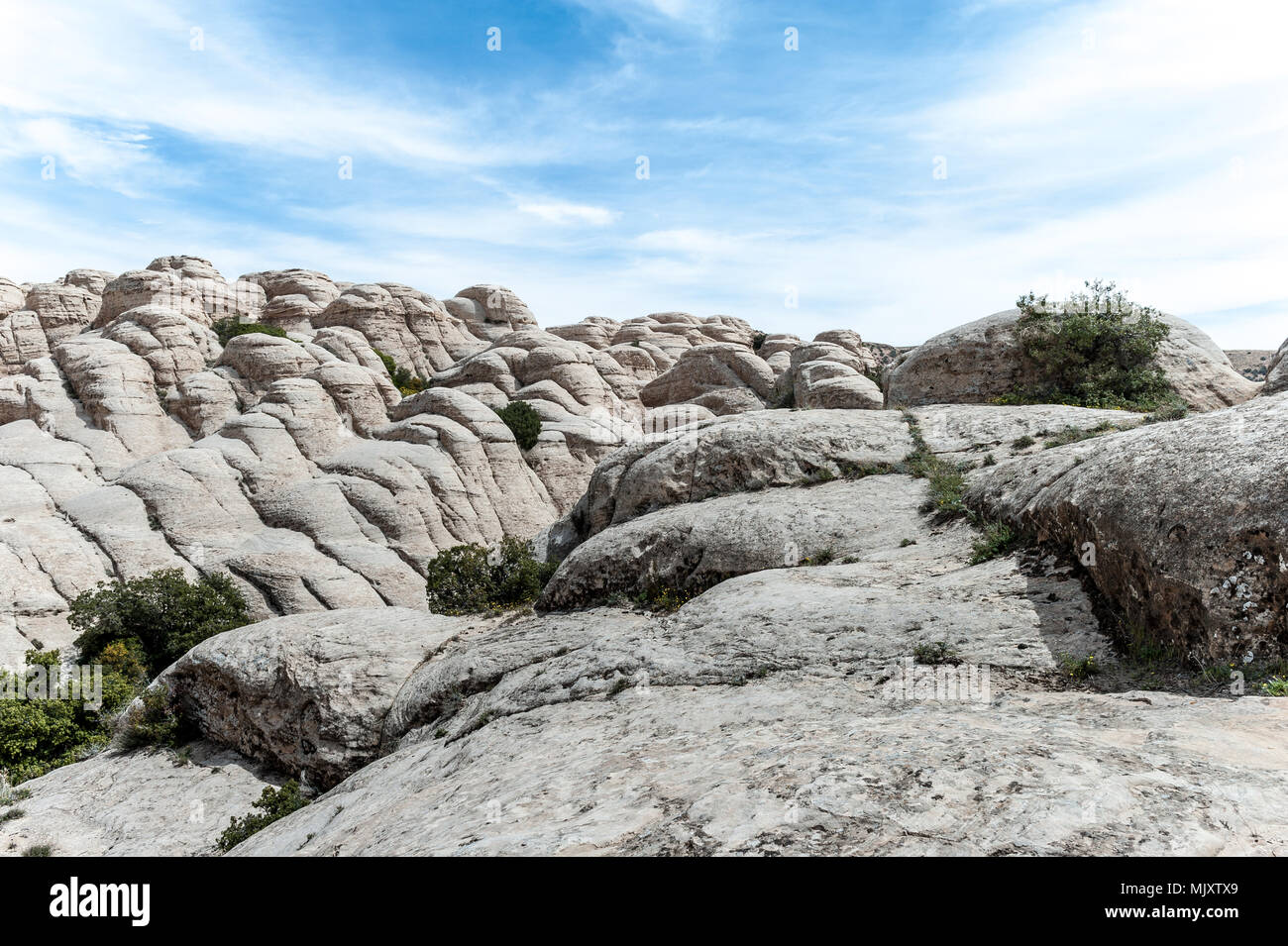 Dana Riserva della Biosfera Giordano è la più grande riserva naturale situata nel centro-sud della Giordania. Dana Riserva della Biosfera è stata fondata nel 1989 nell'area Foto Stock