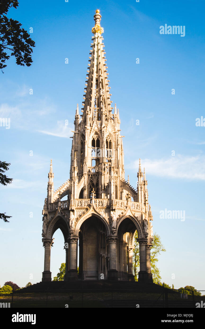 Monumento Leopoldo I di Bruxelles Belgio Foto Stock