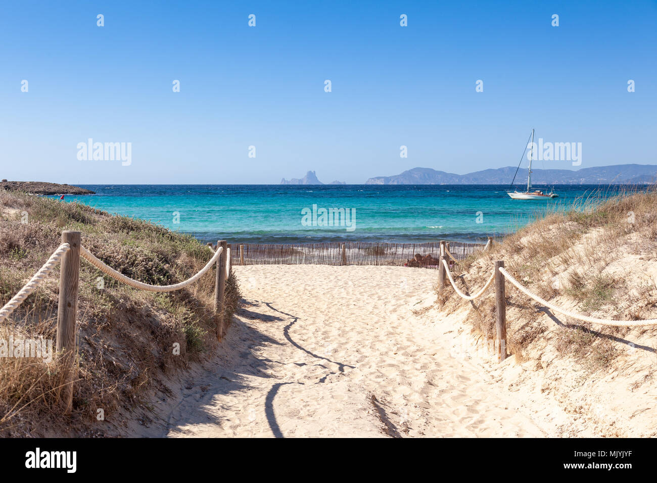 Formentera Platja de Ses Illetes Foto Stock