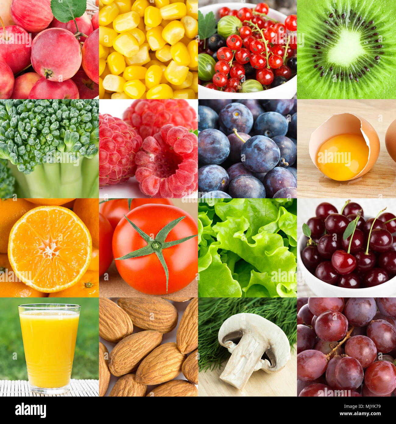 Sullo sfondo di un fresco cibo sano Foto Stock