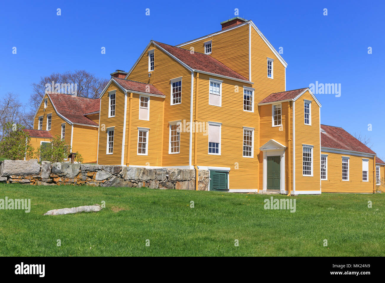 Wentworth-Coolidge Mansion è un 40-room clapboard casa che fu costruito come casa, uffici e la fattoria di lavoro del governatore coloniale Benning Wentworth o Foto Stock