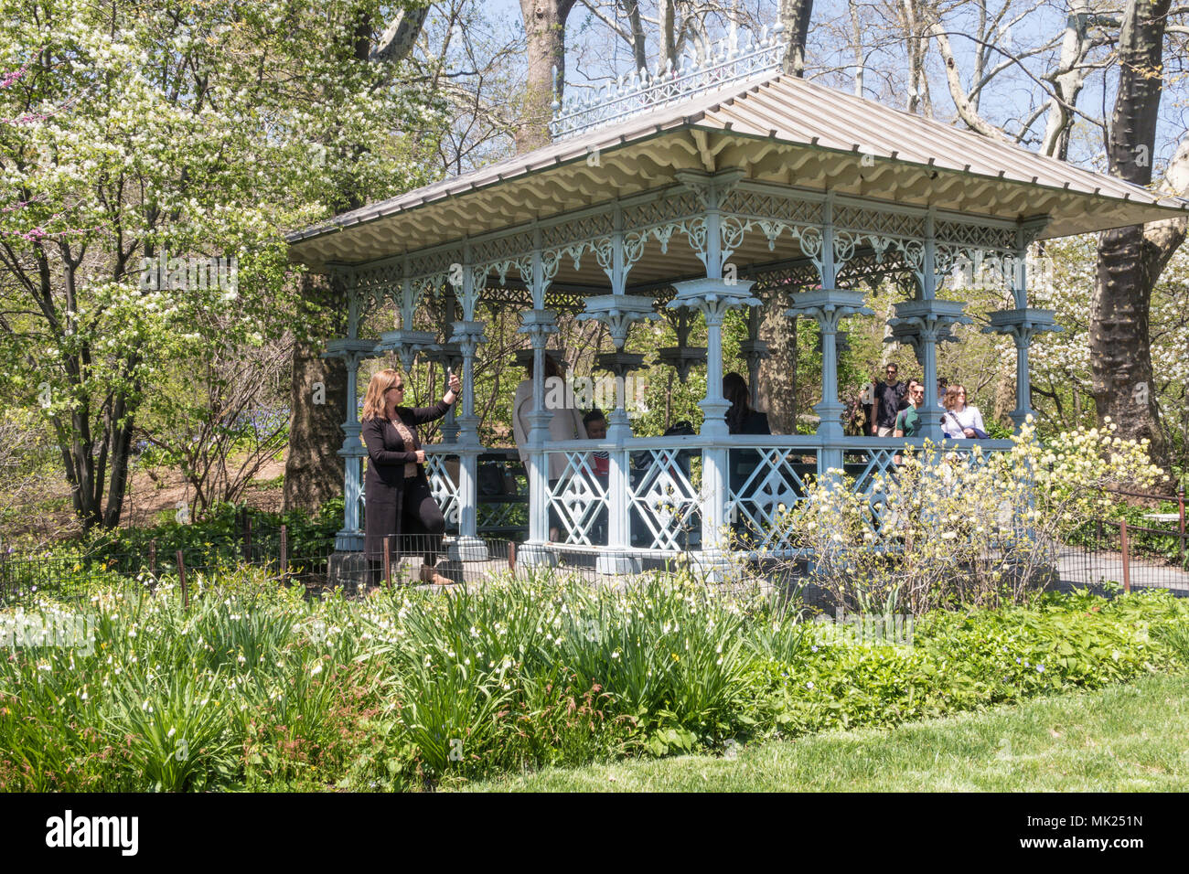 Onorevoli Pavilion, il Hernshead, al Central Park di New York Foto Stock