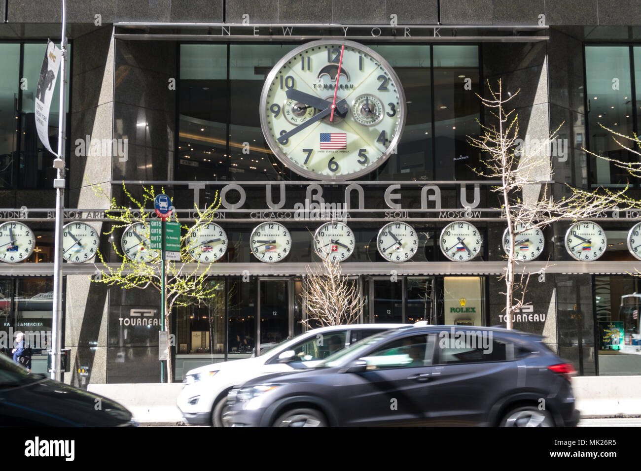 Tourneau Luxury Watch Retailer al 12 East 57th Street a NYC 2018 Foto Stock