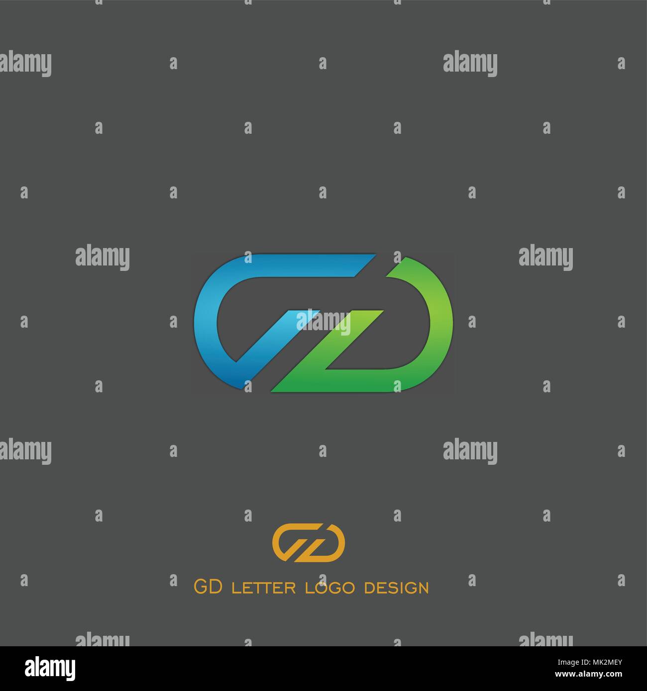 Lettera logo design, elegante logo per il vostro business, iniziale per il nome della tua azienda. icone vettoriali. Illustrazione Vettoriale