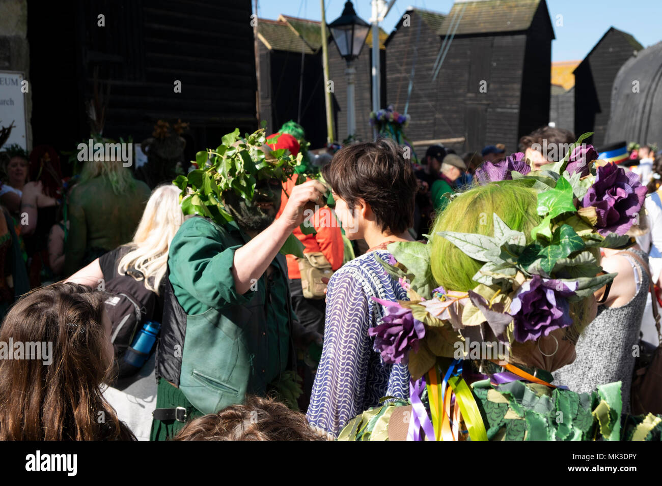 Jack in the green festival 2018, Hastings, east sussex, Regno Unito Foto Stock