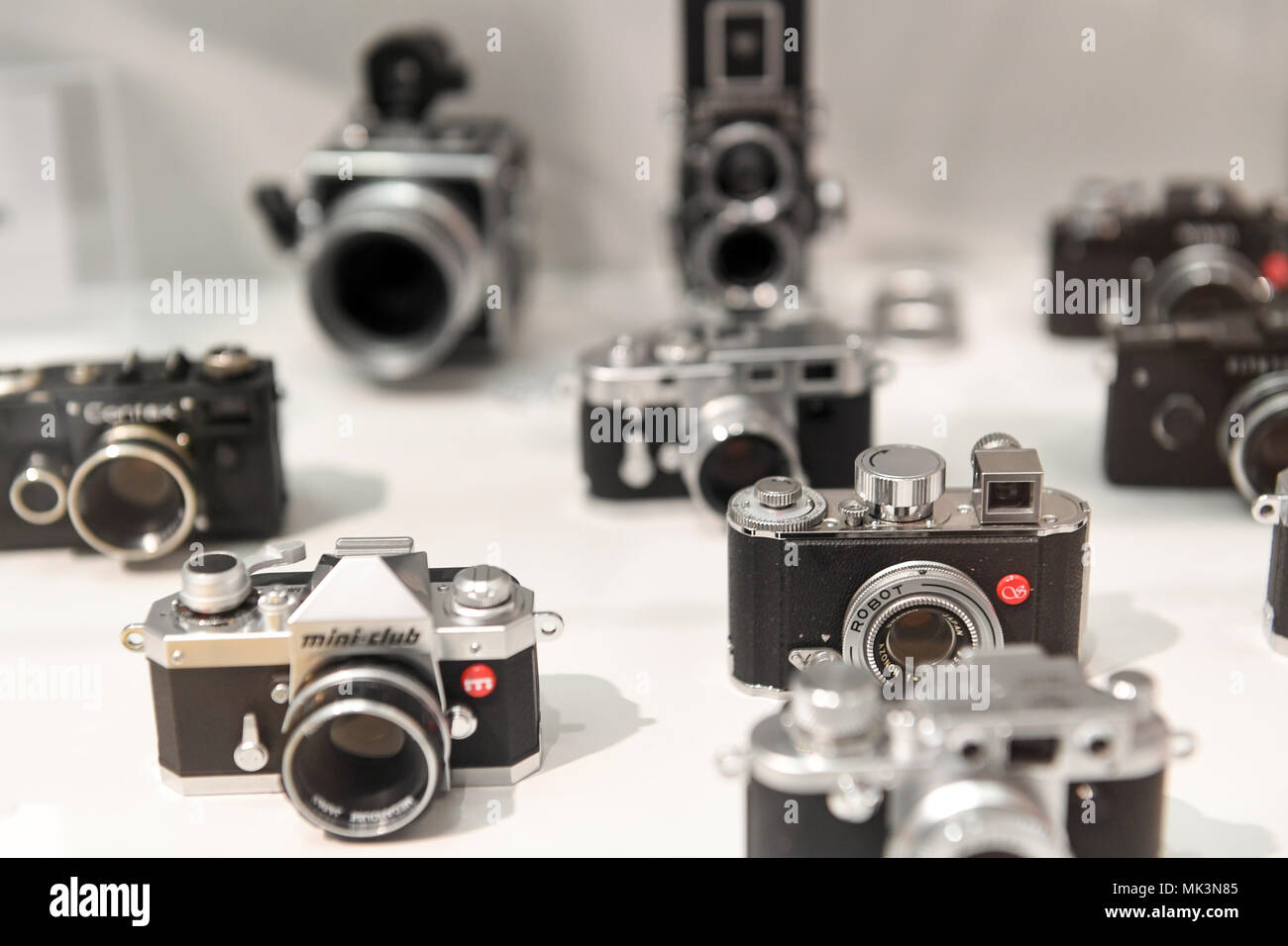 Fotocamere antiquariato,Hessenpark Open Air Museum Foto Stock