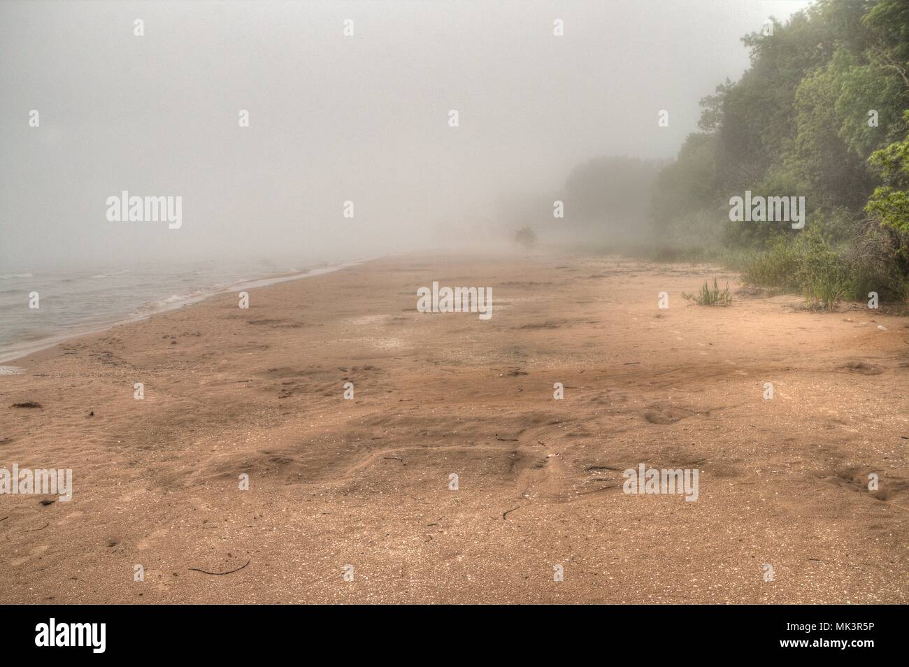 Harrington Beach è un parco statale in Wisconsin sul Lago Michigan a nord di Milwaukee Foto Stock