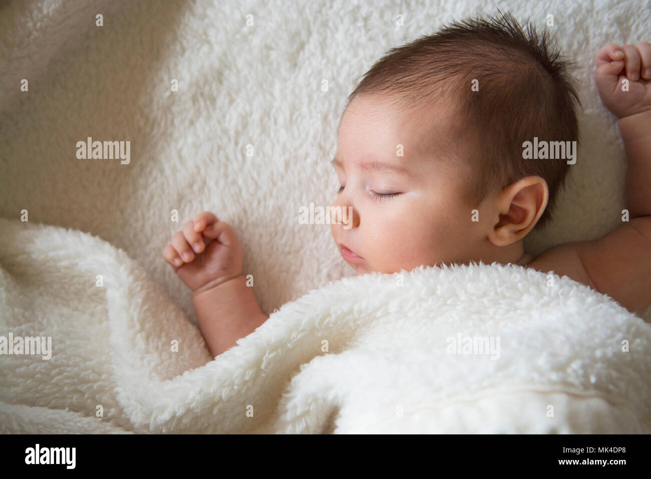 Dorme tranquillo baby boy Foto Stock