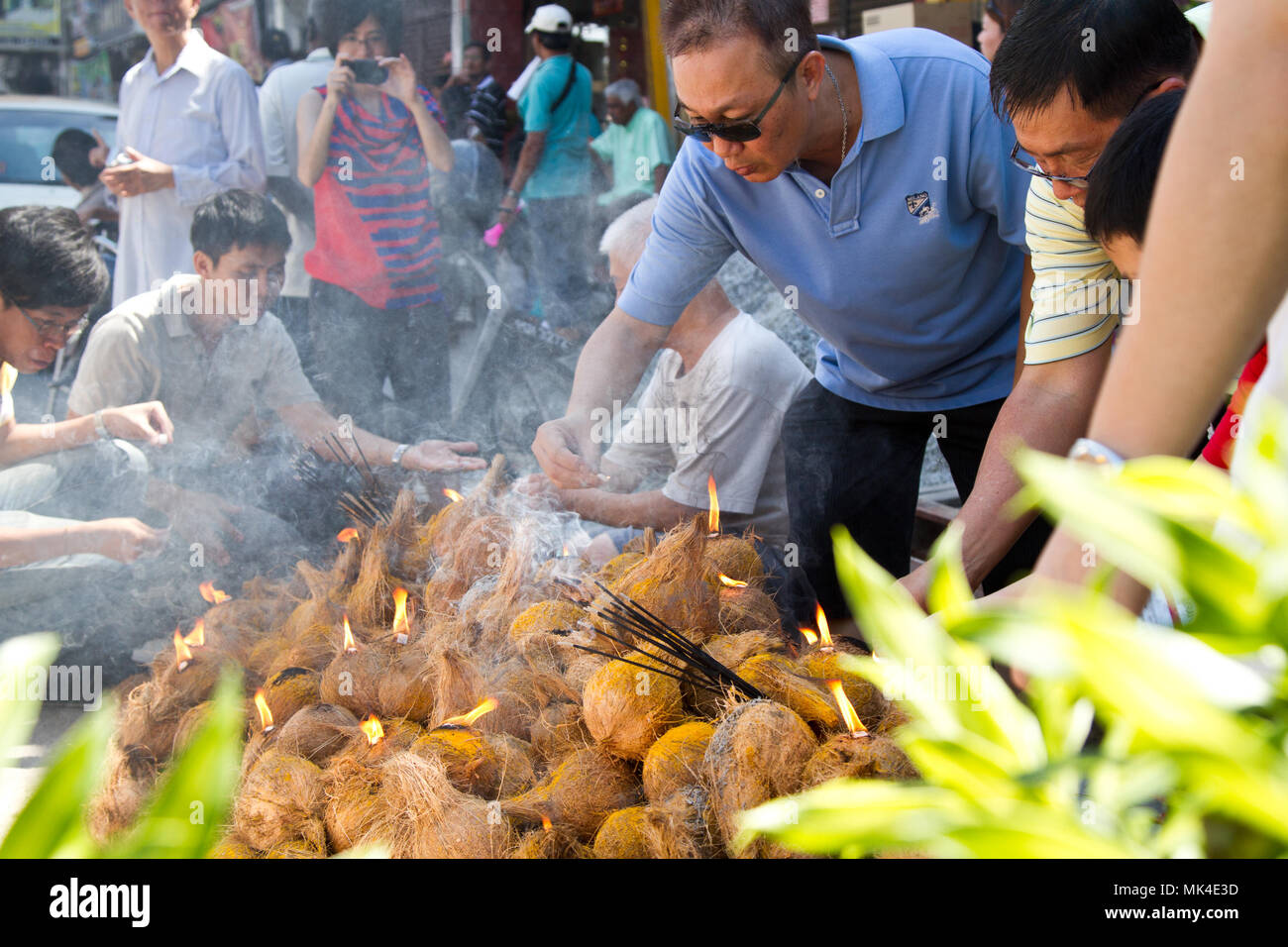 Festival indù---celebrata dalla comunità Tamil sulla luna piena nel gennaio/febbraio---noto come Thaipusam Thaipooyam o. Foto Stock