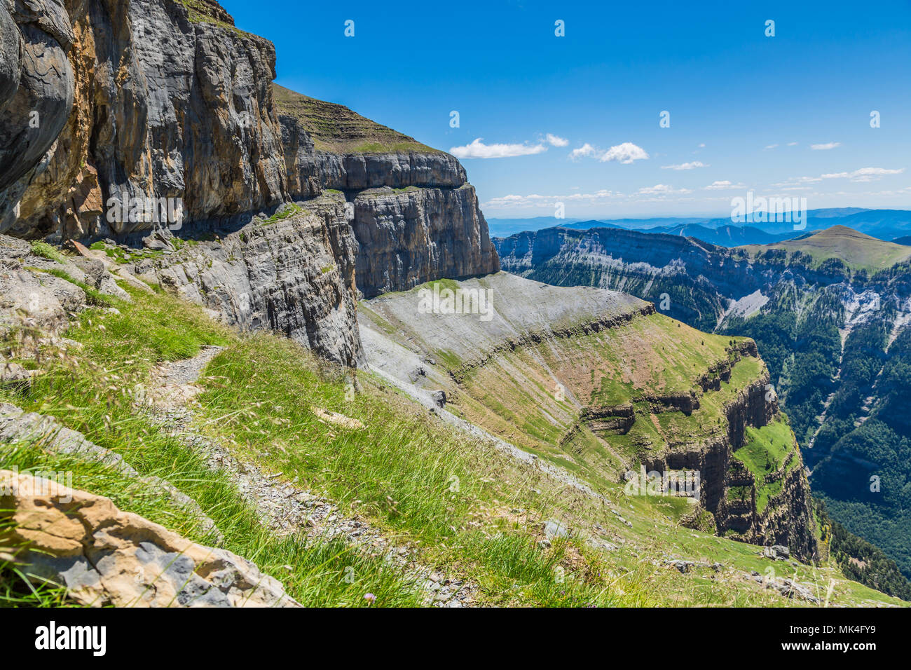 "Faja de las Flores', Parco Nazionale di Ordesa y Monte Perdido, Spagna Foto Stock