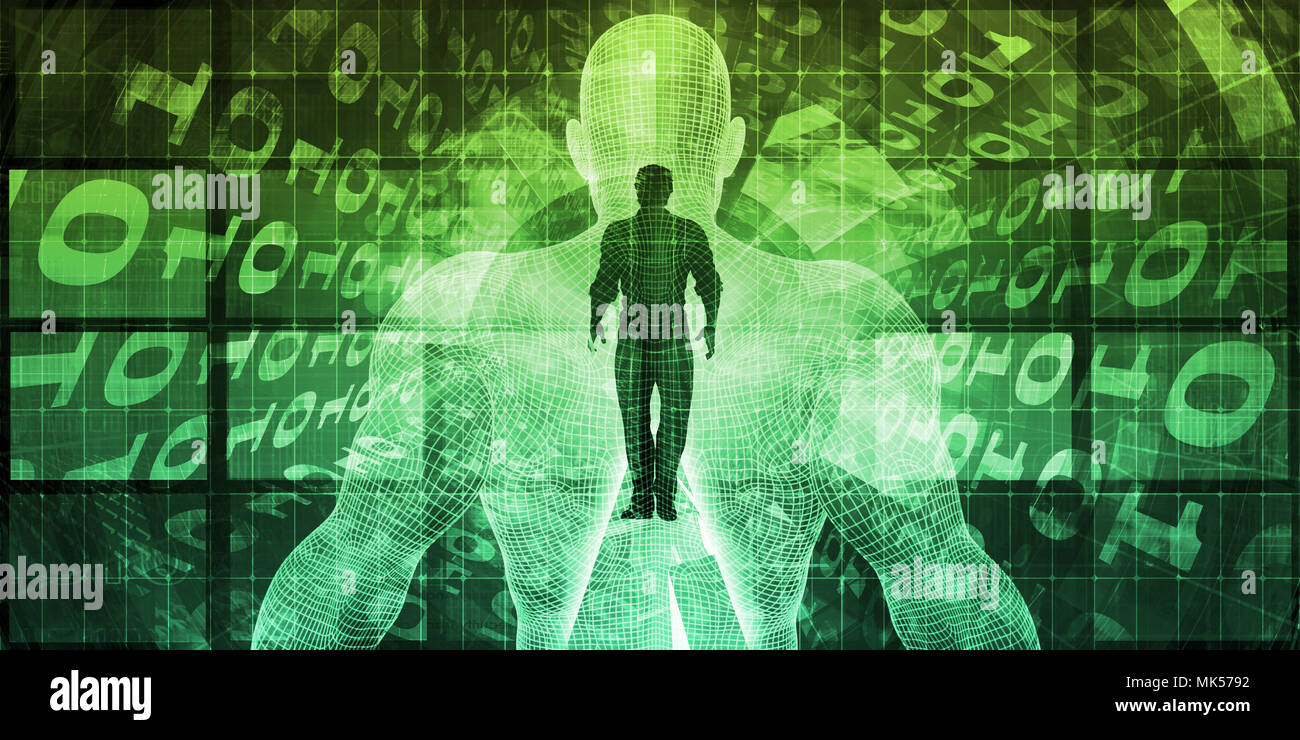 Sistema di gestione integrato in una rete di dati Foto Stock