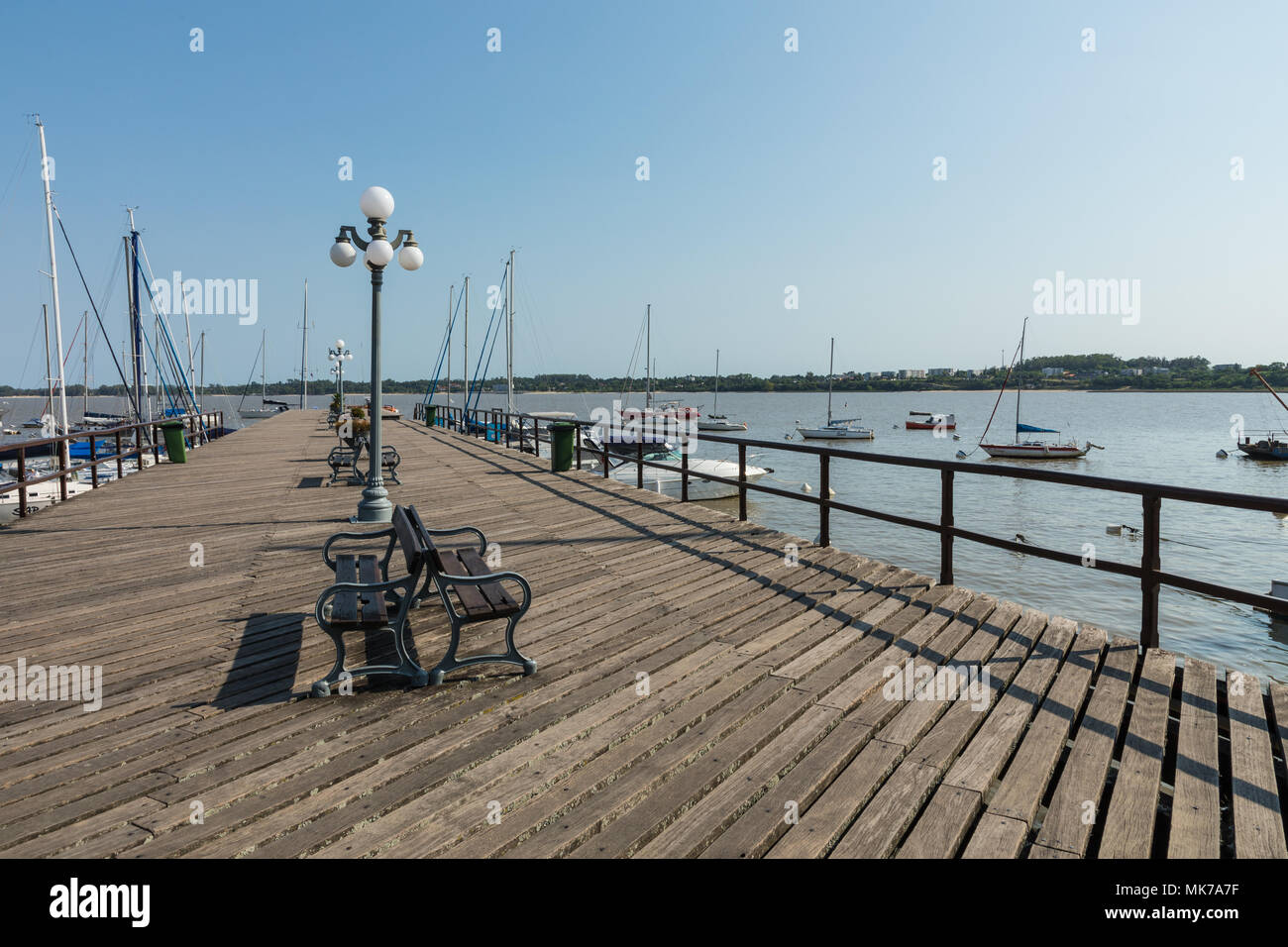 Dal Molo Marina - Colonia del Sacramento, Uruguay Foto Stock