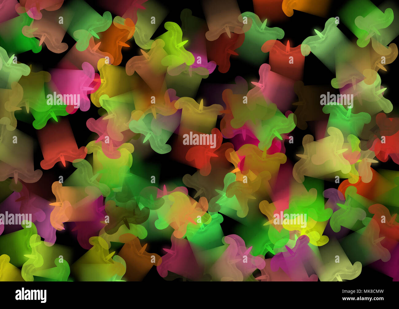 Candela incandescente per celebrare occasioni Foto Stock