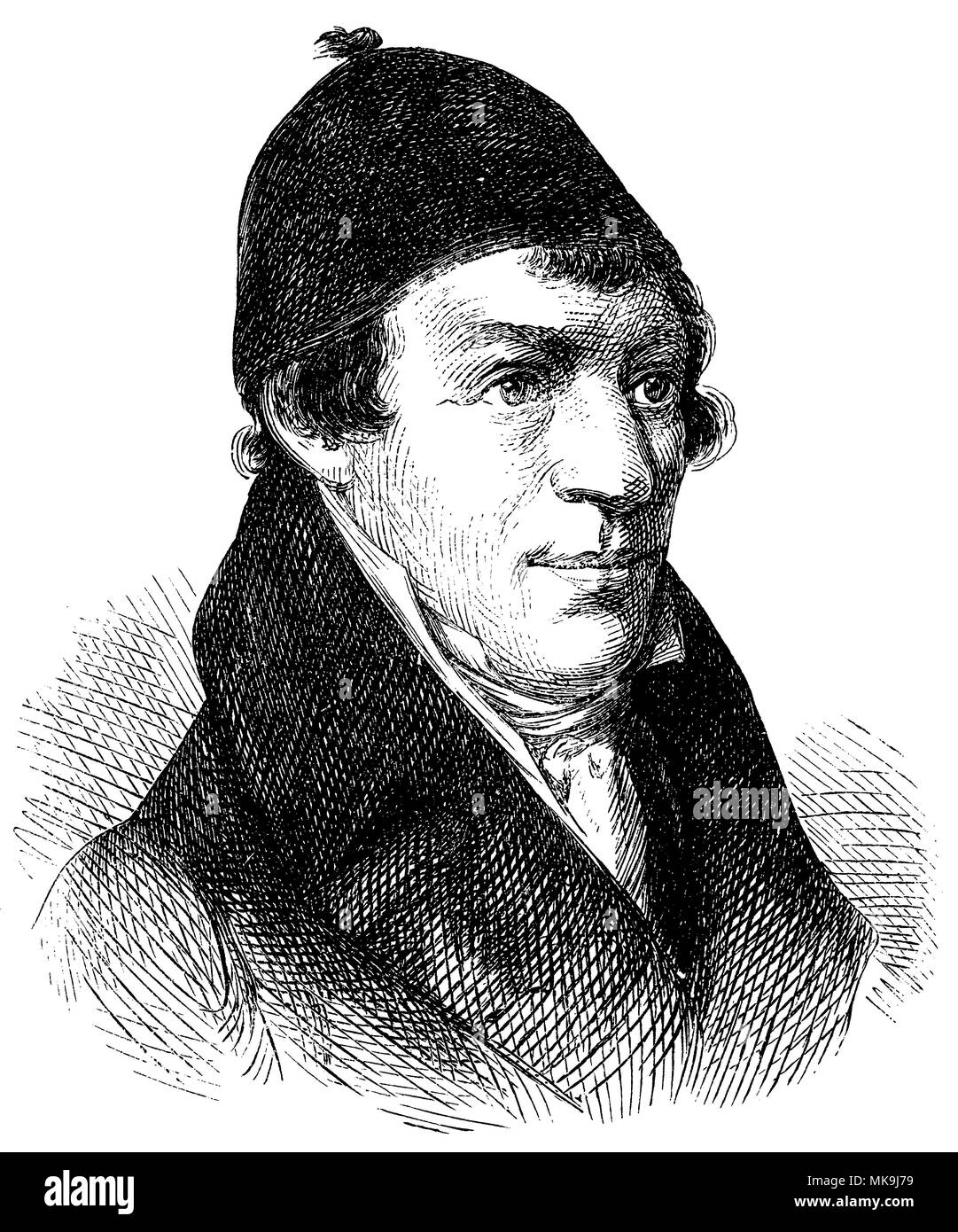 Johann Matthäus Bechstein (nato il 11 luglio 1757 , morì il 23 febbraio 1822 ), Foto Stock