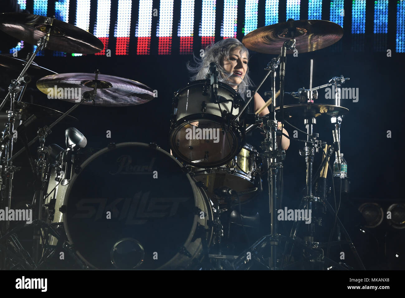 MIRAMAR FL - maggio 06: Jen Ledger della padella esegue al Miramar Parco Regionale anfiteatro maggio su 6, 2018 in Miramar, Florida. Persone: Jen Ledger Foto Stock