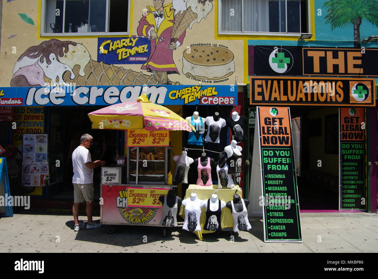 La spiaggia di Venice, California Foto Stock