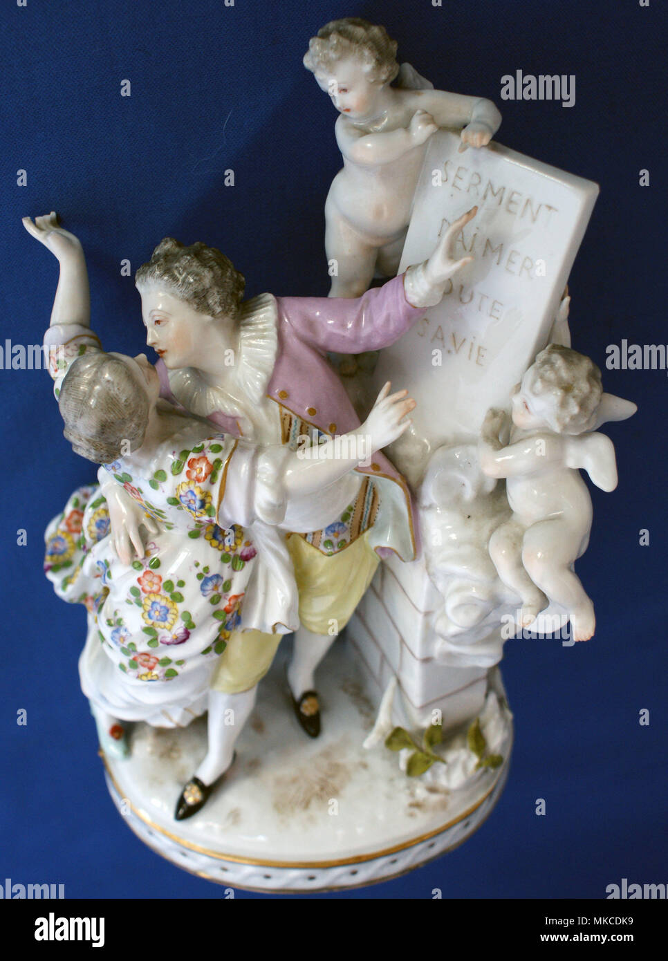 Porcellane tedesche di Figurine di antiquariato Foto Stock