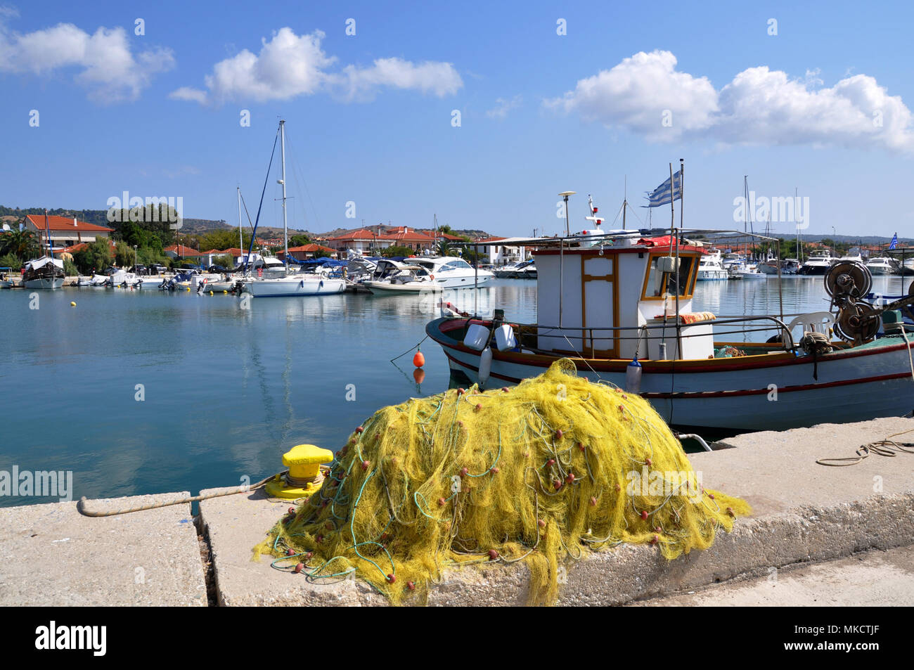 Porto di Nikiti-Sithonia penisola di Halkidiki Grecia Foto Stock