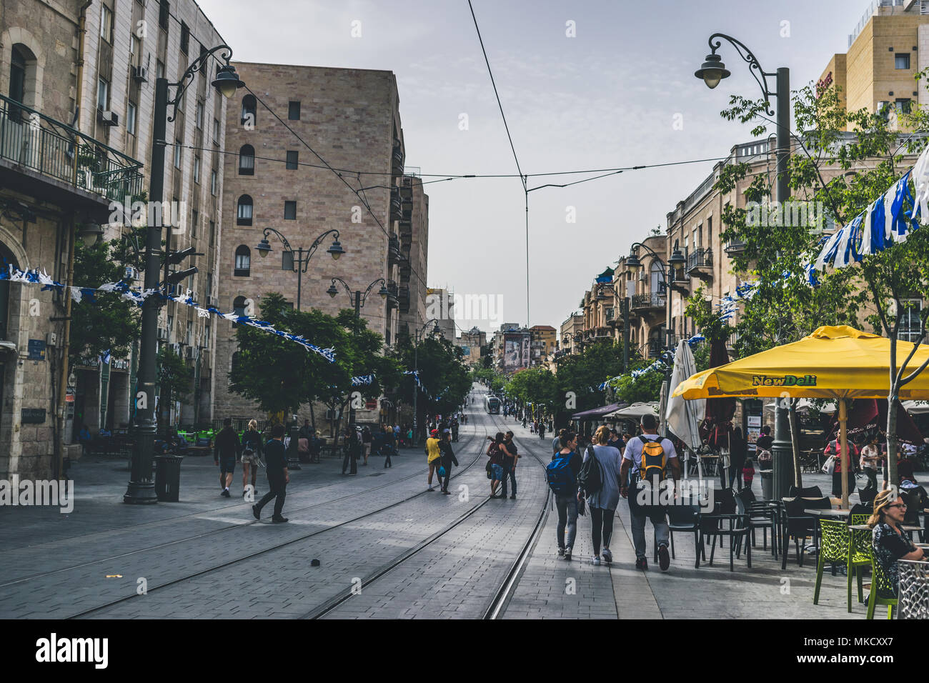 Avere un buon tempo con gli amici in viaggio Foto Stock