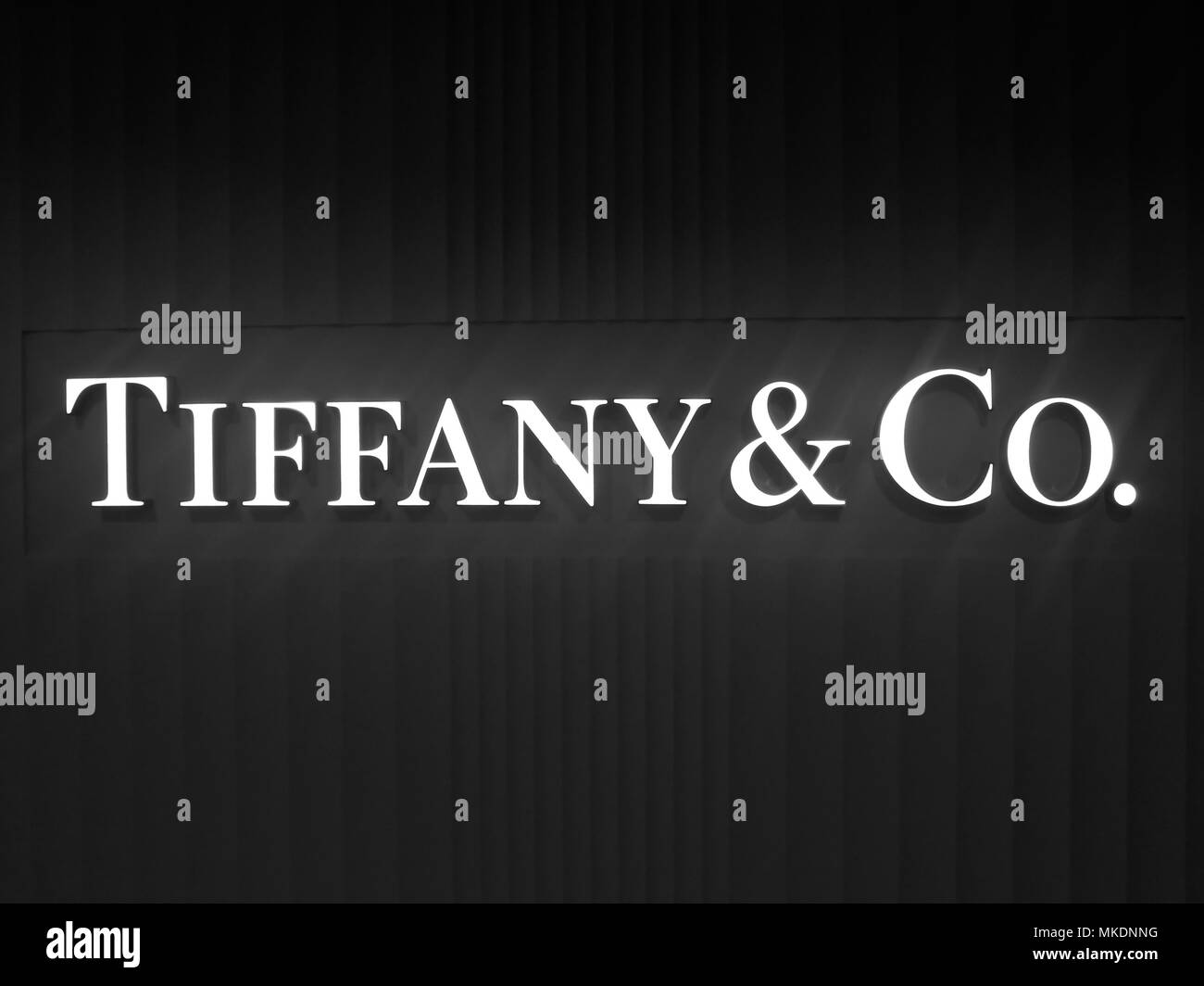 Tiffany & Co segno Foto Stock