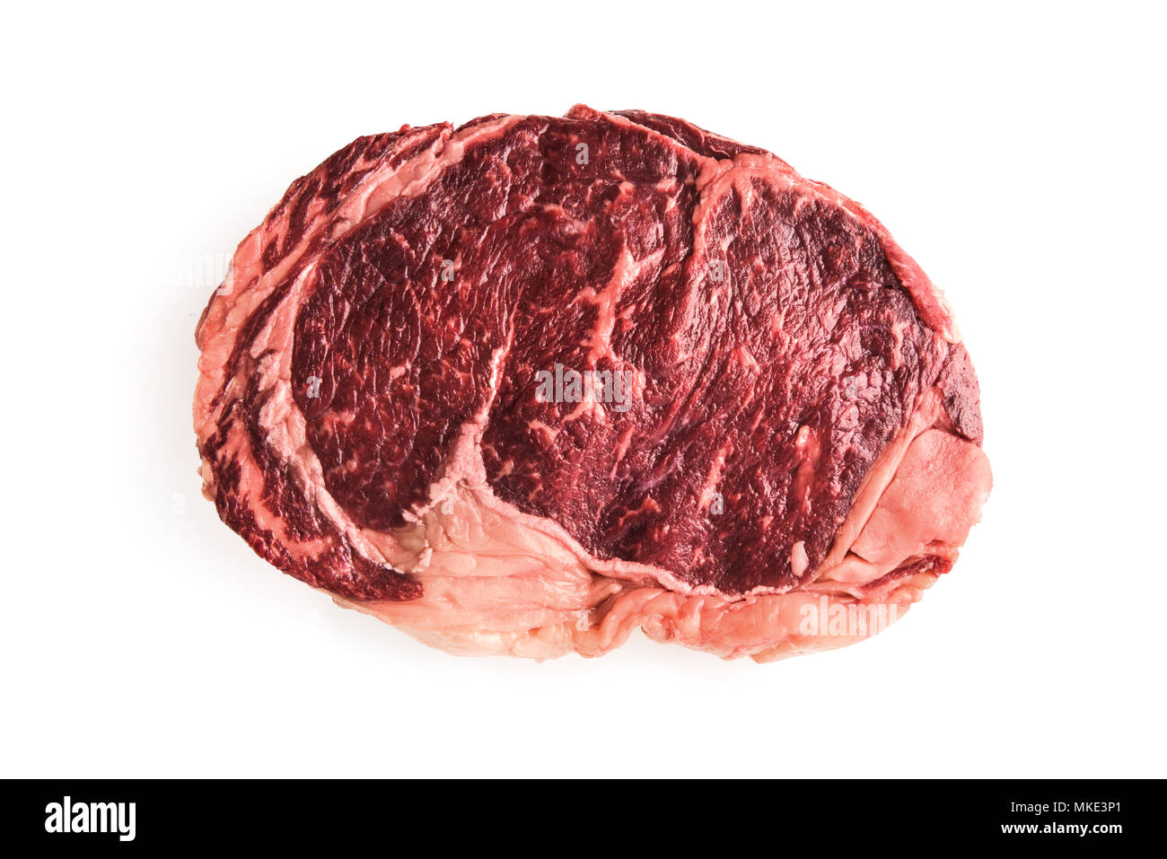 Marmorizzazione ribeye isolato Foto Stock