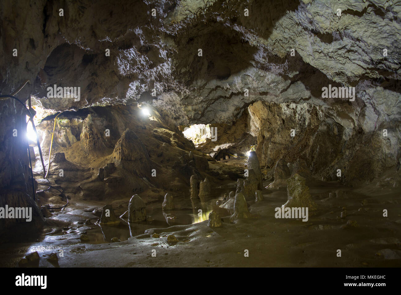 Grotta Polovragi nella contea di Gorj, in Romania Foto Stock