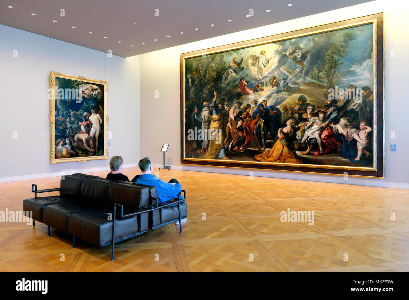 Ammirando la Trasfigurazione (1615) da Pierre Paul Rubens, il Musée des Beaux-Arts / Museo delle Belle Arti, Nancy, Meurthe-et-Moselle, Lorena, Francia Foto Stock