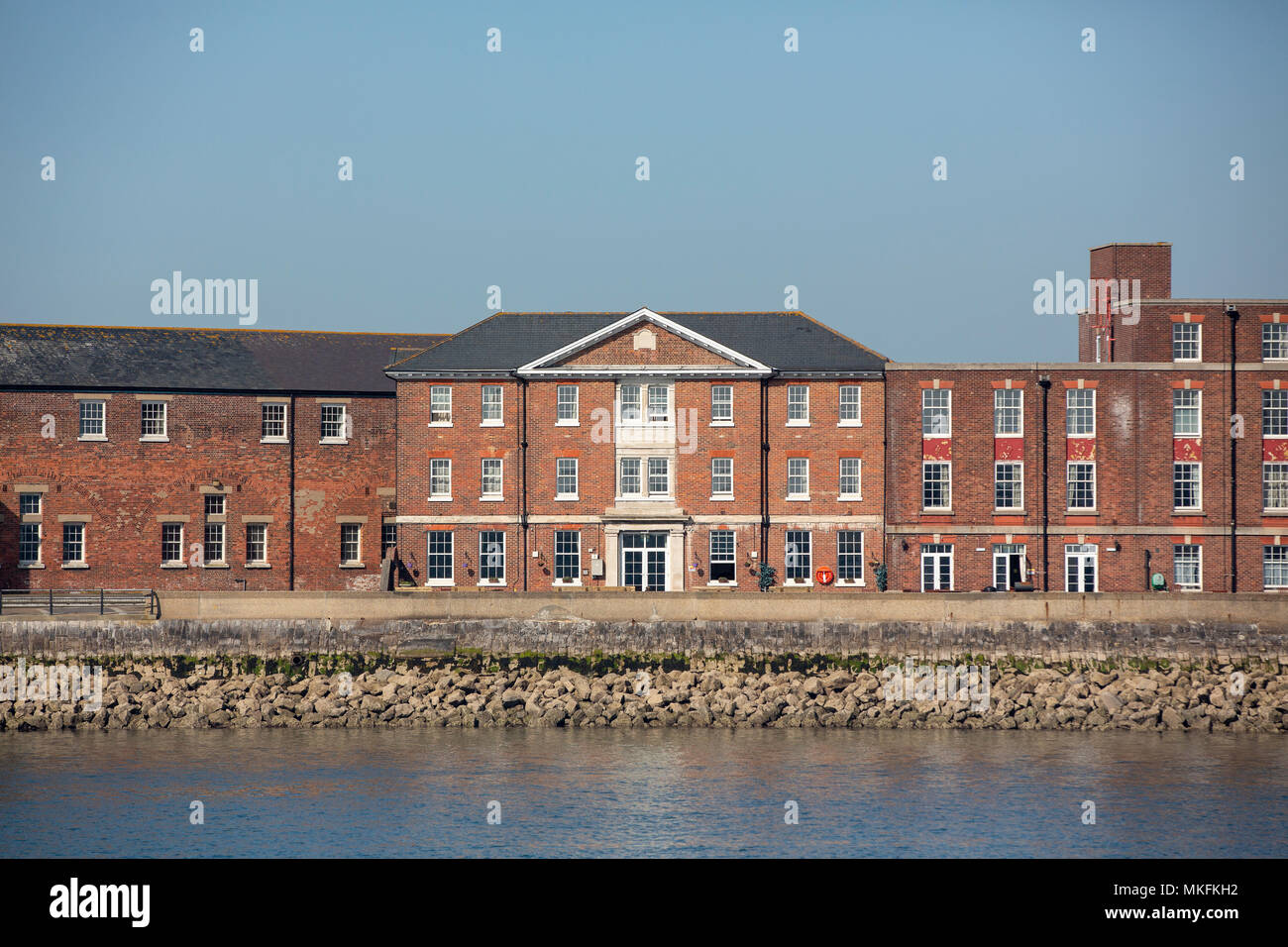 Fort fortino a Gosport ora gestito dalla British Army precedentemente HMS Dolphin un sommergibile navale base. Foto Stock