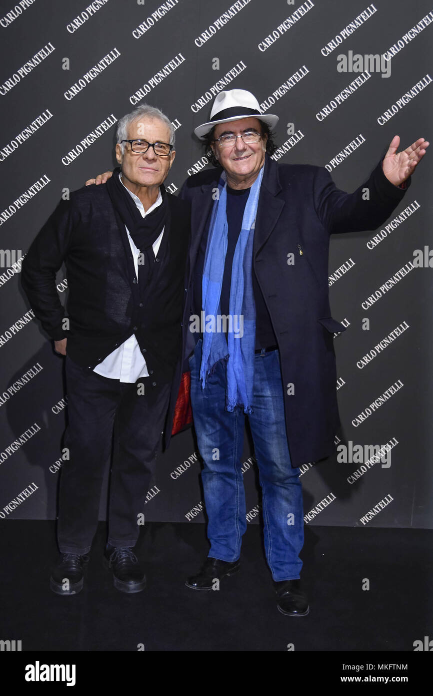 Carlo Pignatelli festeggia 50 anni nell'industria con: Carlo Pignatelli, Al Bano Carrisi Dove: Milano, Italia Quando: 06 Apr 2018 Credit: IPA/WENN.com * * disponibile solo per la pubblicazione in UK, USA, Germania, Austria, Svizzera** Foto Stock