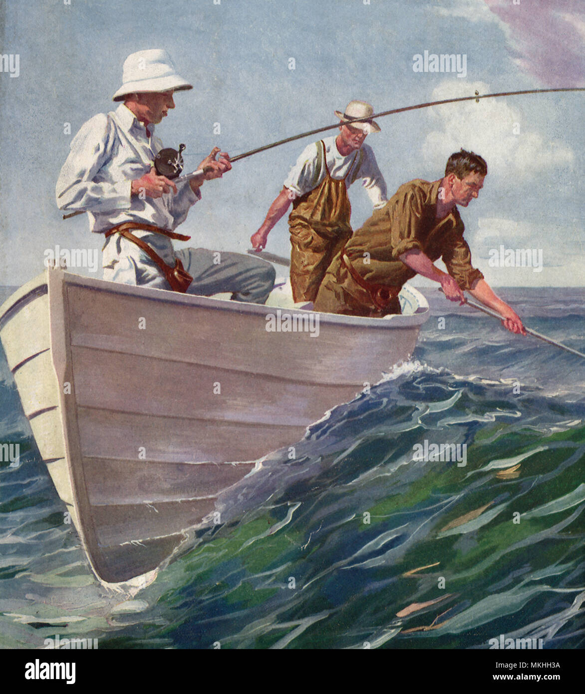 Pesca oceanica Foto Stock