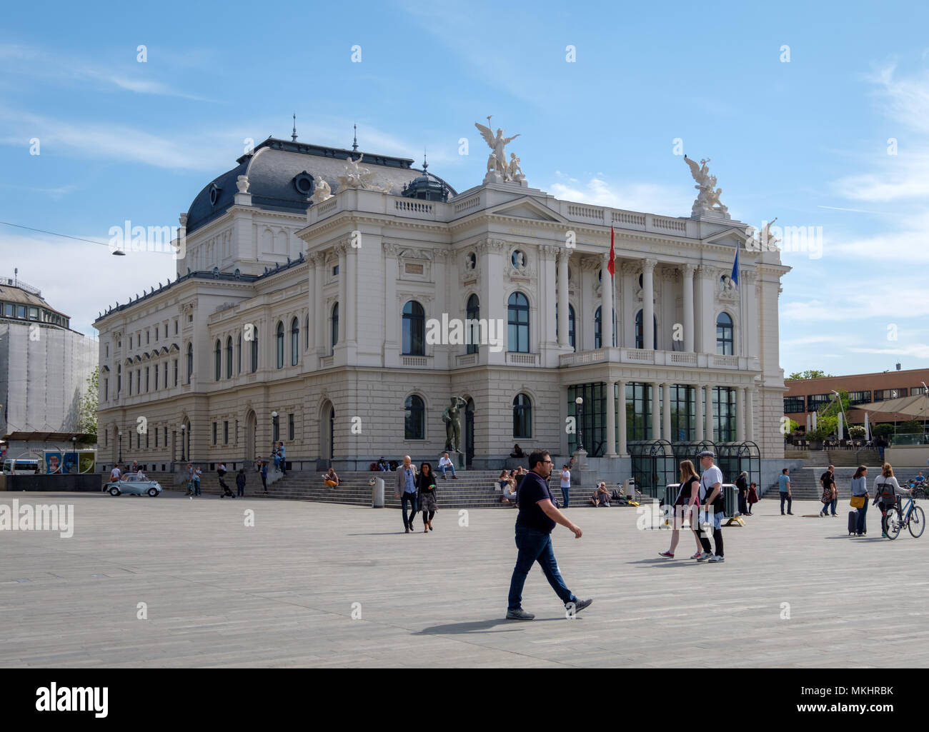 Opernhaus di Zurigo, Zurigo, Svizzera, Europa Foto Stock