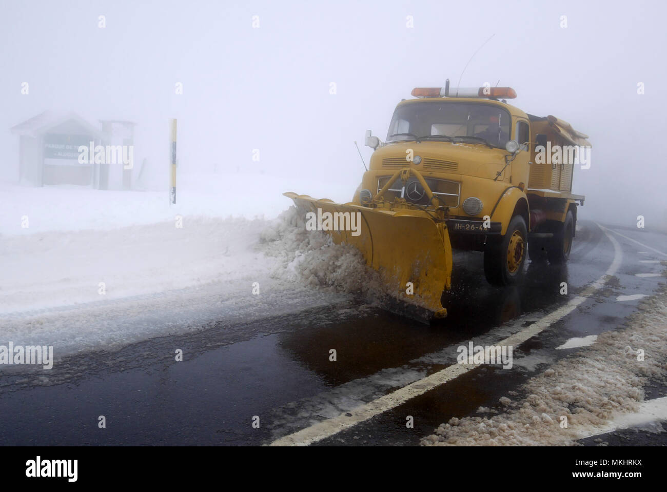 Vecchio spartineve Foto Stock